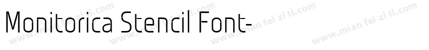 Monitorica Stencil Font字体转换